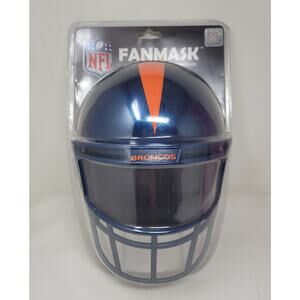 🆕 New NFL Denver Broncos Helmet Style Fanmask